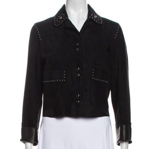 Sandro Black leather jacket (L but runs small)